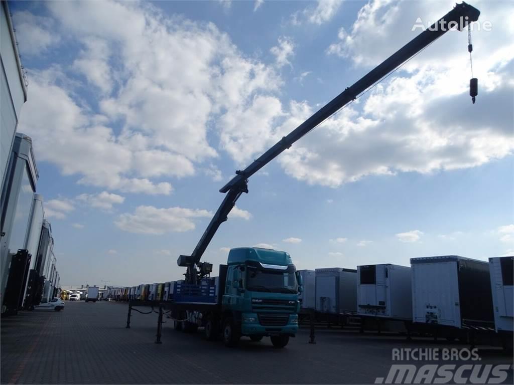 DAF CF 85.460 Crane truck MKG HMK 401 8x4 Autotransporter