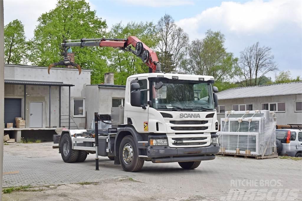 Scania P 250 * HMF 635 K2 + FUNK * TOPZUSTAND Chassis