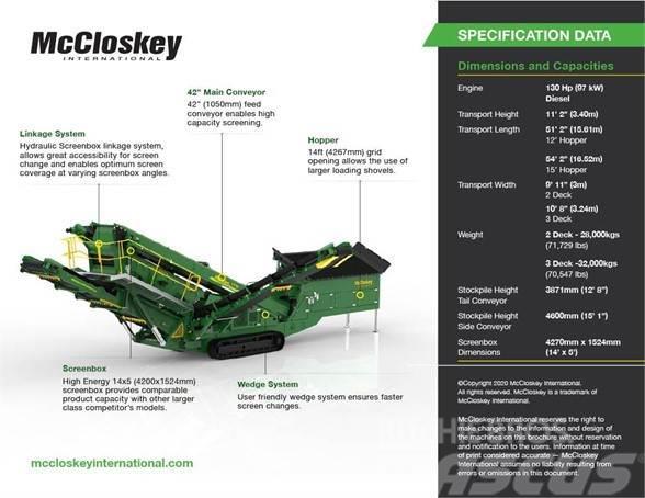 McCloskey S1302DT Sieb- und Brechanlagen