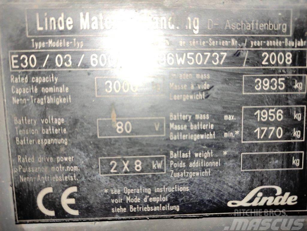Linde E30-03-336 Elektrostapler