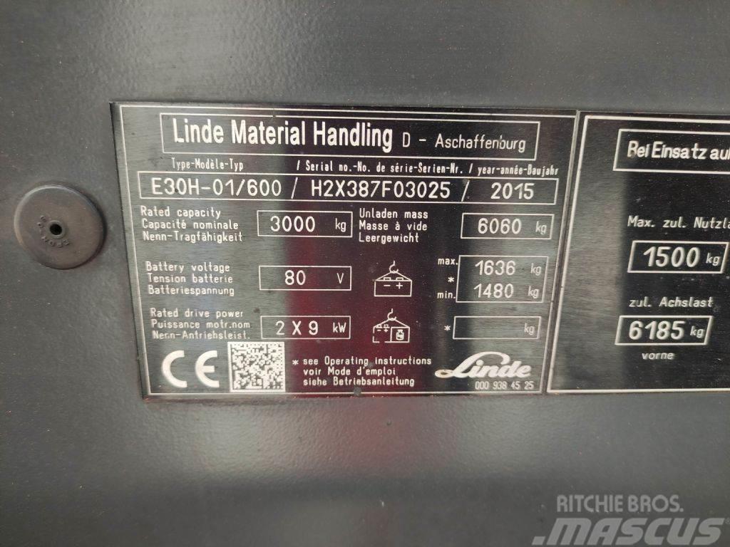 Linde E30H-01-600-387 Elektrostapler
