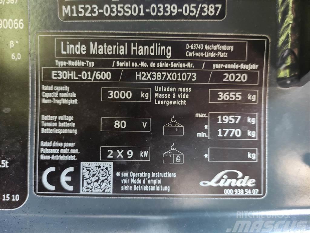 Linde E30HL-01/600-387 Elektrostapler