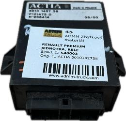 Renault PREMIUM JEDNOTKA, RELE ACTIA 5010142738