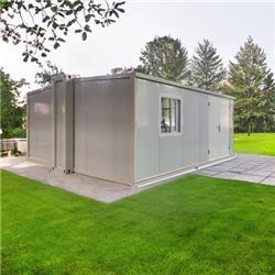  20 ft x 16 ft x 8 ft Expandable Metal Storage Shed