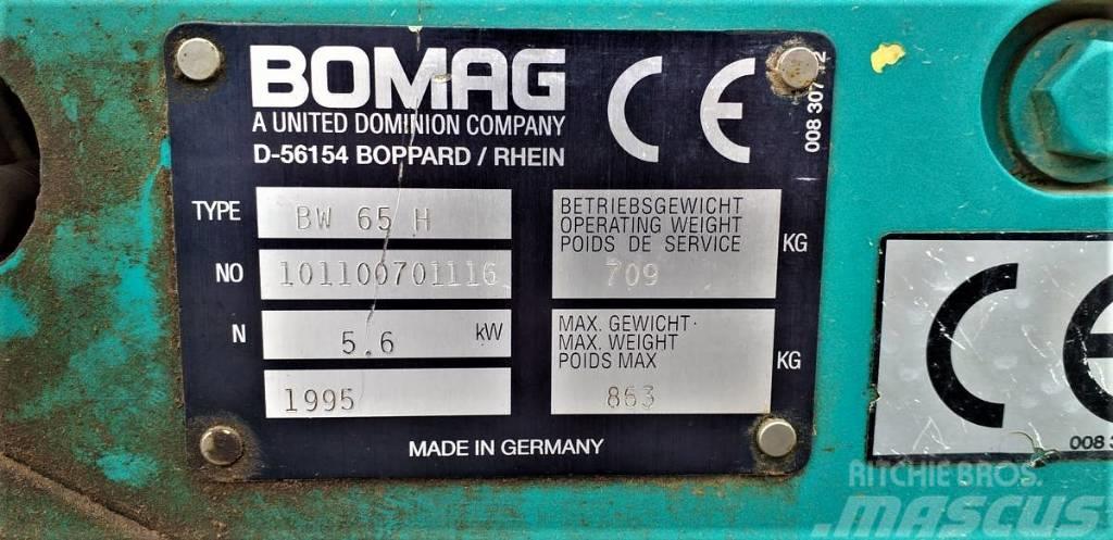 Walec wibracyjny prowadzony BOMAG BW 65 H Anhängewalzen