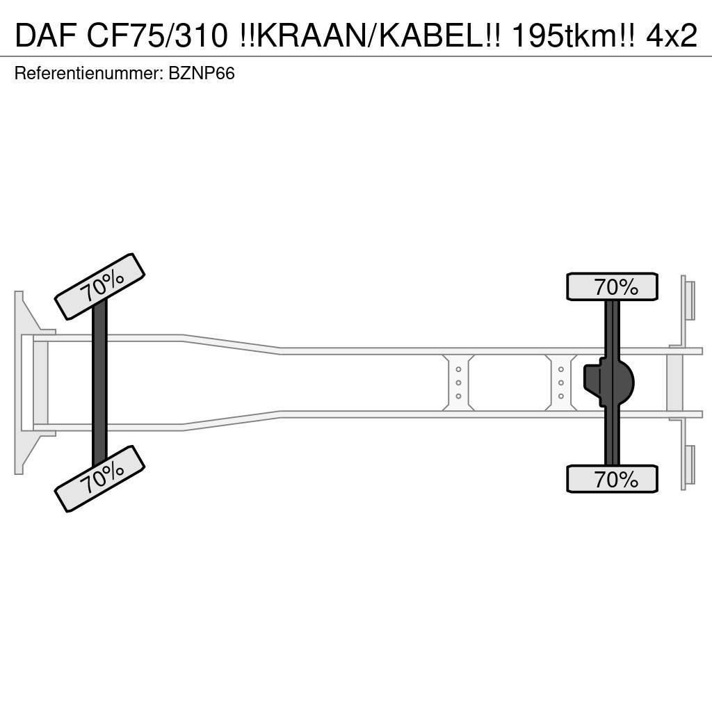 DAF CF75/310 !!KRAAN/KABEL!! 195tkm!! Abrollkipper