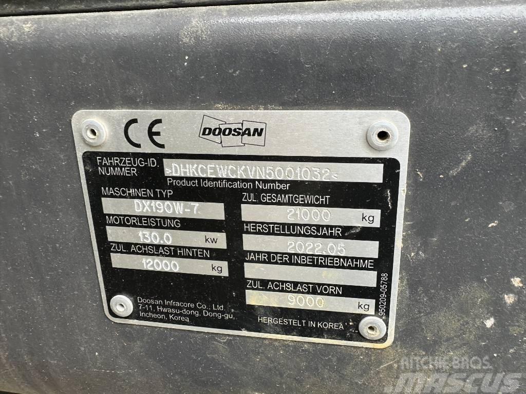 Doosan DX 190 W-7 Mobilbagger