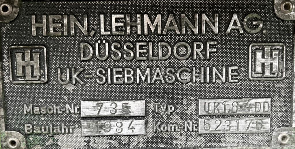  Hein Lehmann UK 1,6-4 DD Sieb- und Brechanlagen