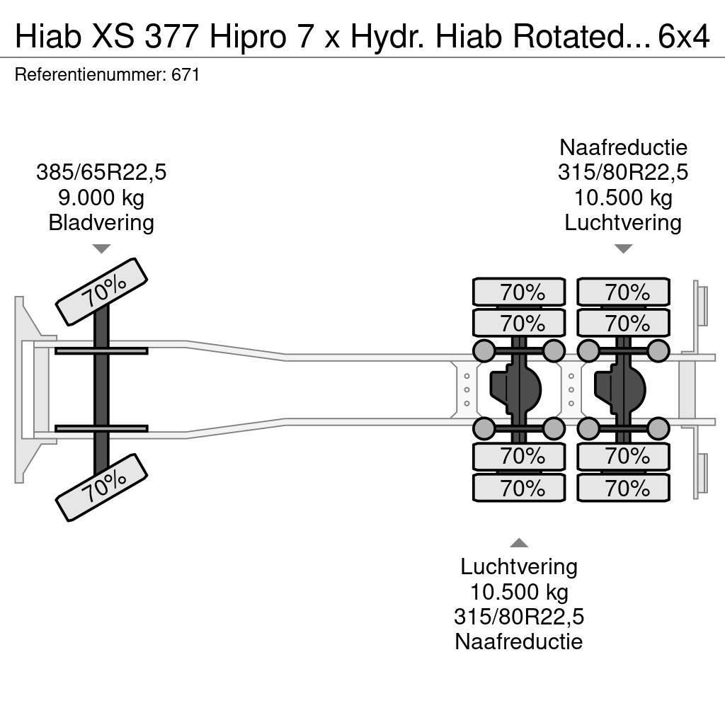 Hiab XS 377 Hipro 7 x Hydr. Hiab Rotated Clamp Mercedes All-Terrain-Krane