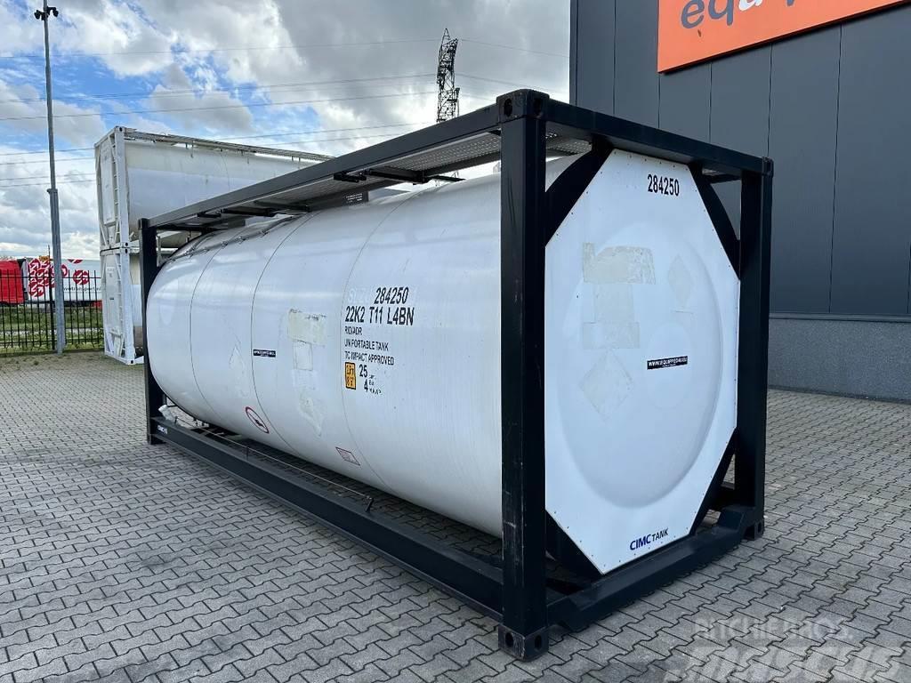 CIMC tankcontainers TOP: ONE WAY/NEW 20FT ISO tankconta Tankcontainer 