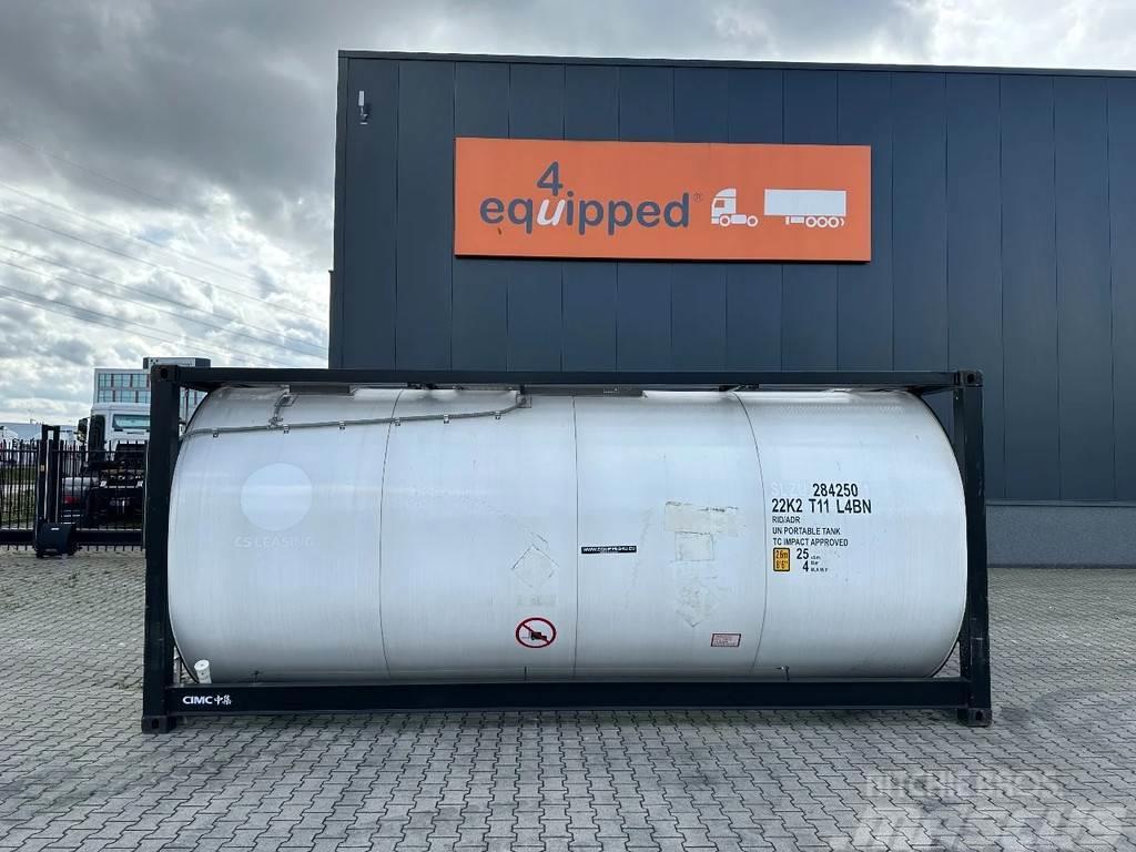 CIMC tankcontainers TOP: ONE WAY/NEW 20FT ISO tankconta Tankcontainer 