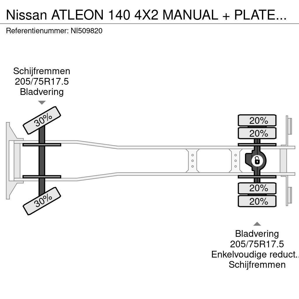 Nissan ATLEON 140 4X2 MANUAL + PLATEAU + WINCH MET REMOTE Bergungsfahrzeuge