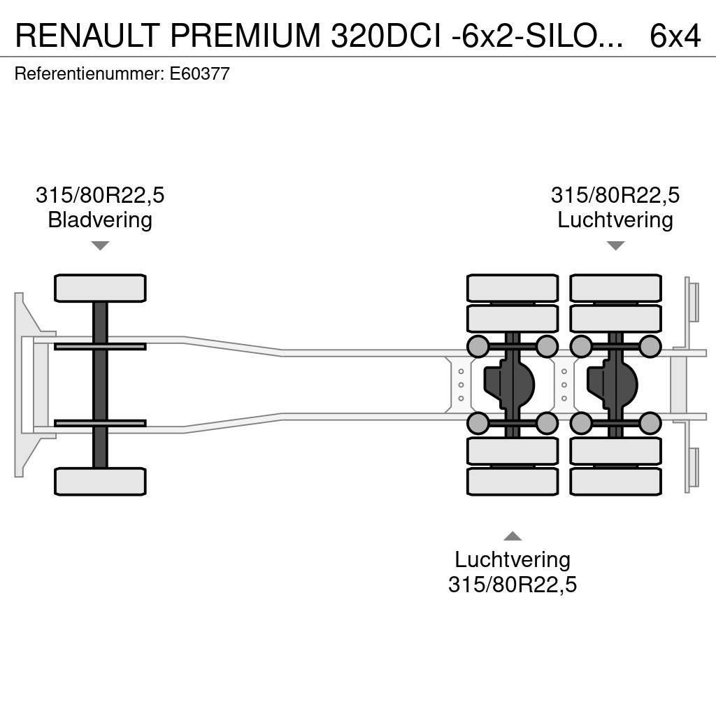Renault PREMIUM 320DCI -6x2-SILO 7 COMP. Tankwagen