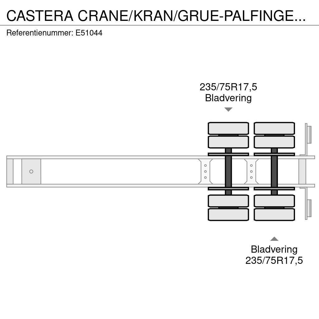 Castera CRANE/KRAN/GRUE-PALFINGER 22002 (2xHydr.) Tieflader-Auflieger