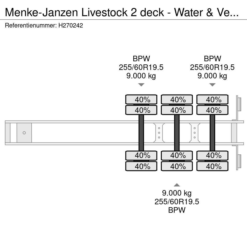  Menke-Janzen Livestock 2 deck - Water & Ventilatio Viehtransportauflieger