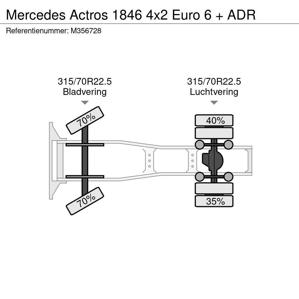Mercedes-Benz Actros 1846 4x2 Euro 6 + ADR Sattelzugmaschinen