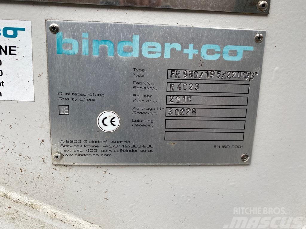  Binder FR 980/195 x 2200/3 Feeder