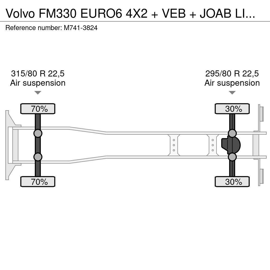 Volvo FM330 EURO6 4X2 + VEB + JOAB LIFT/EXTENDABLE + FUL Kipplader