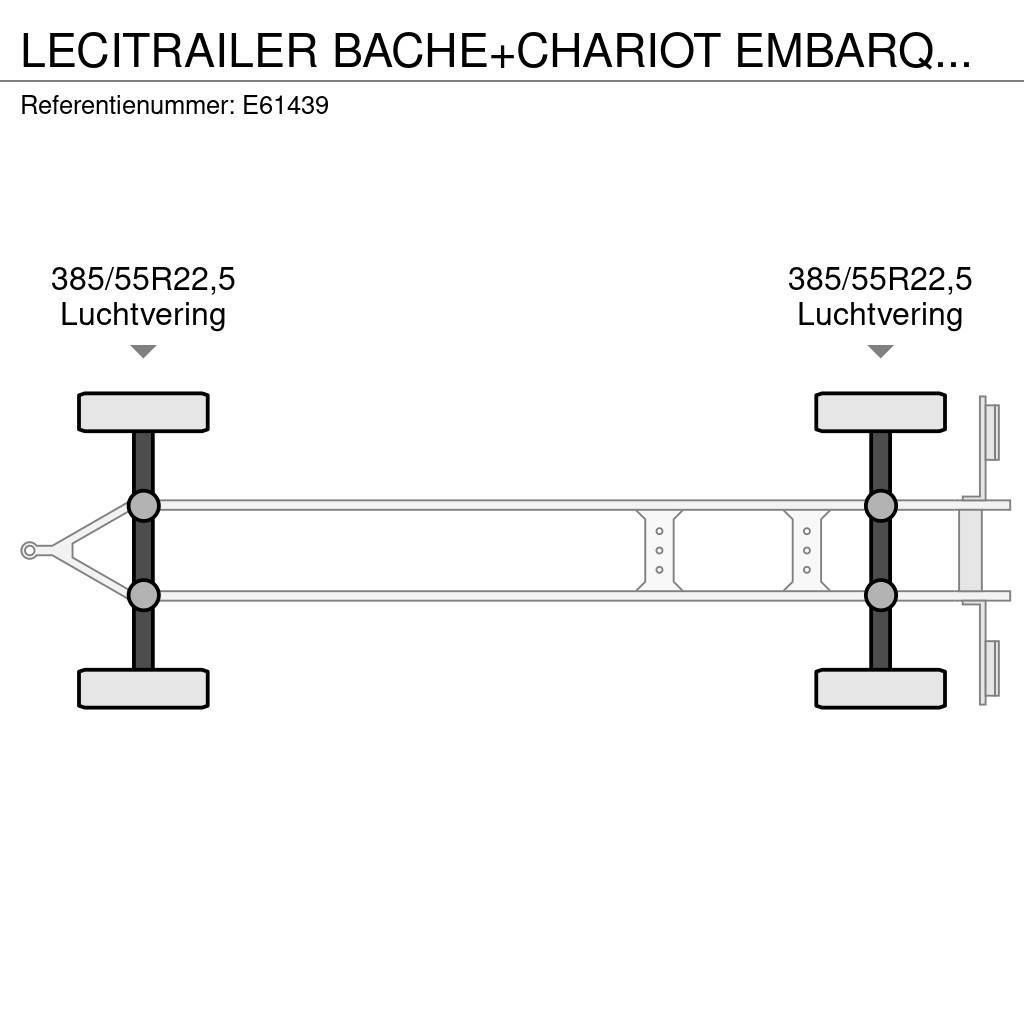 Lecitrailer BACHE+CHARIOT EMBARQUER/KOOIAAP Curtainsideranhänger