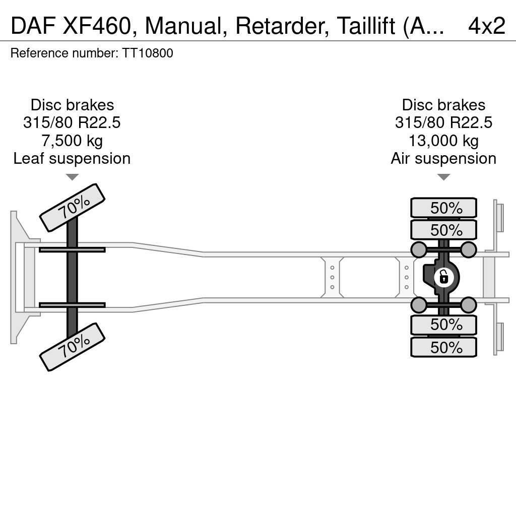 DAF XF460, Manual, Retarder, Taillift (Auffahrrampe, R Pritschenwagen/Pritschenwagen mit Seitenklappe