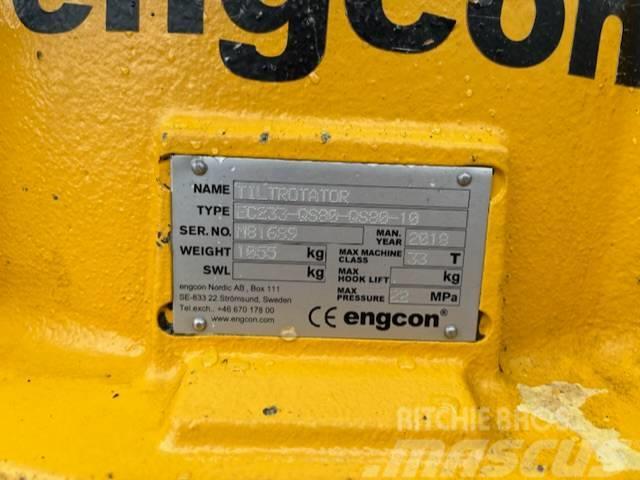 Engcon EC233-QS80-QS80-10, good condition Rotationsschaufel