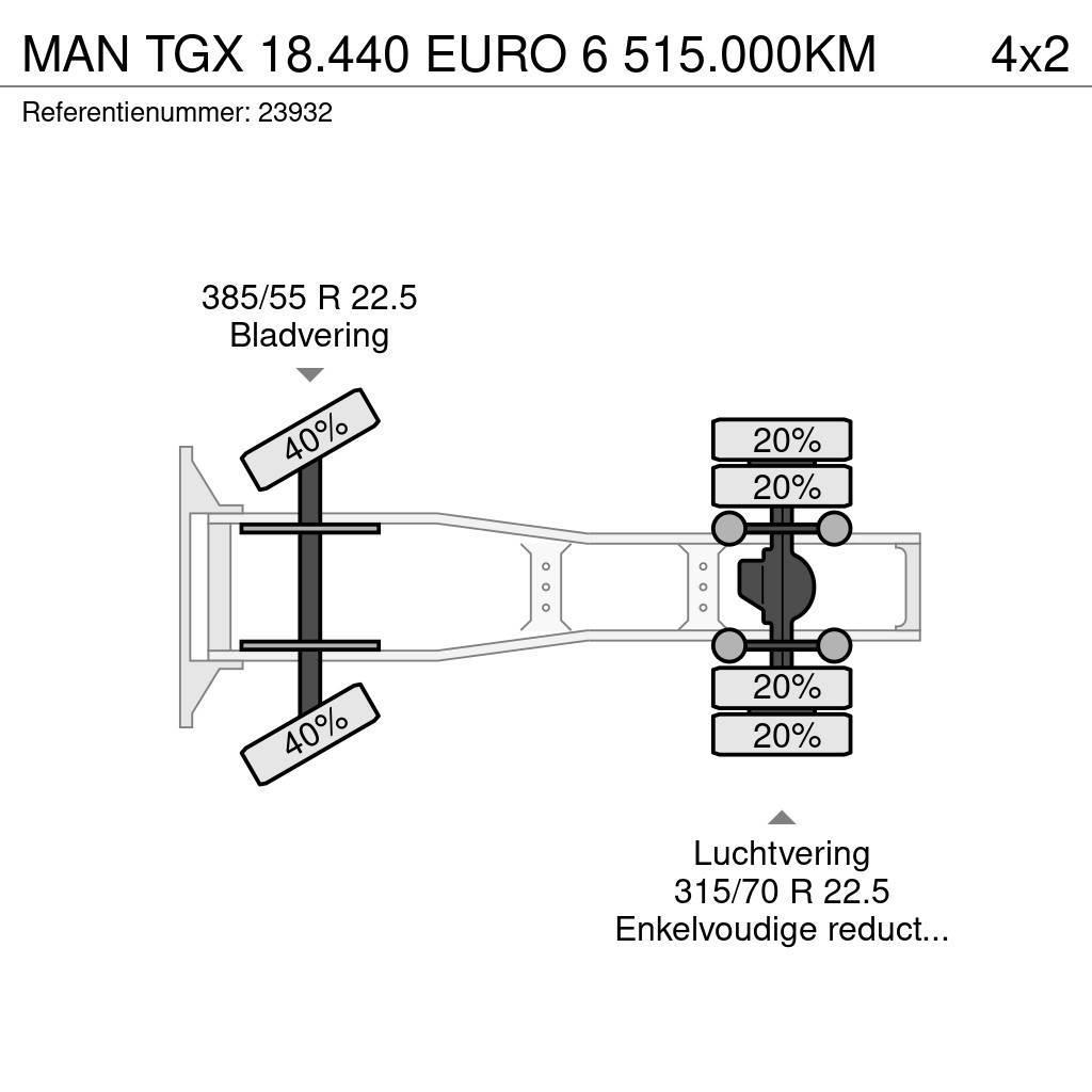 MAN TGX 18.440 EURO 6 515.000KM Sattelzugmaschinen