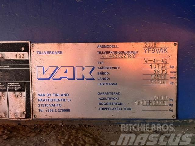 VAK V-4-40 VECTOR 1850 / BOX L=12385 mm Kühlanhänger