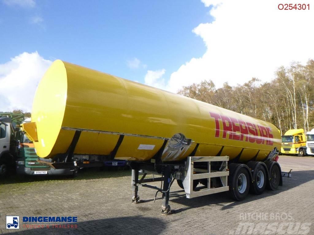  Crane Fruehauf Food (beer) tank inox 30 m3 / 2 com Tankauflieger