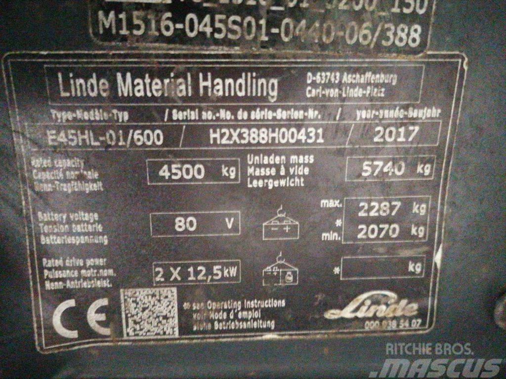 Linde E45HL/01-600 Elektrostapler