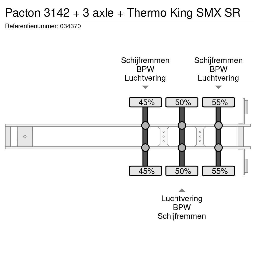Pacton 3142 + 3 axle + Thermo King SMX SR Kühlauflieger