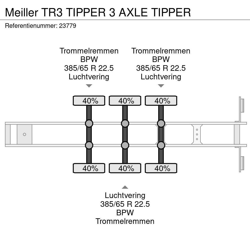 Meiller TR3 TIPPER 3 AXLE TIPPER Kippladerauflieger
