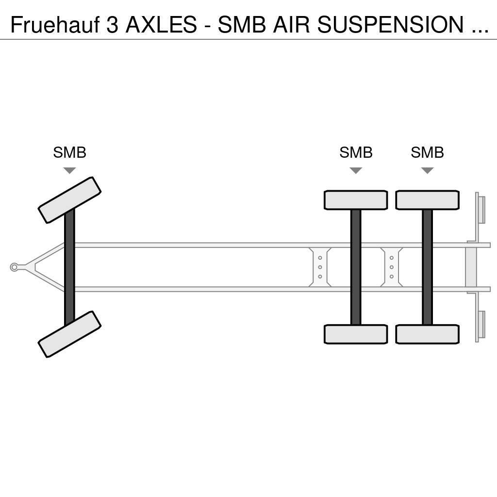 Fruehauf 3 AXLES - SMB AIR SUSPENSION - GOOD STATE Curtainsideranhänger