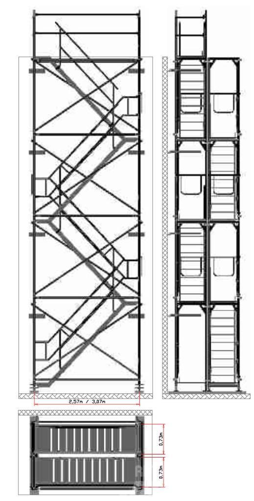  Gerüst Treppe Treppenturm 12m Gerüste & Zubehör