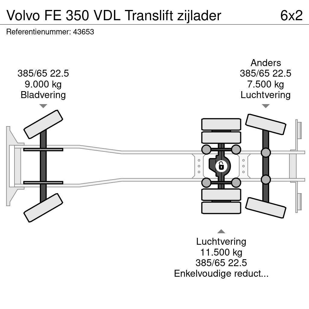 Volvo FE 350 VDL Translift zijlader Müllwagen