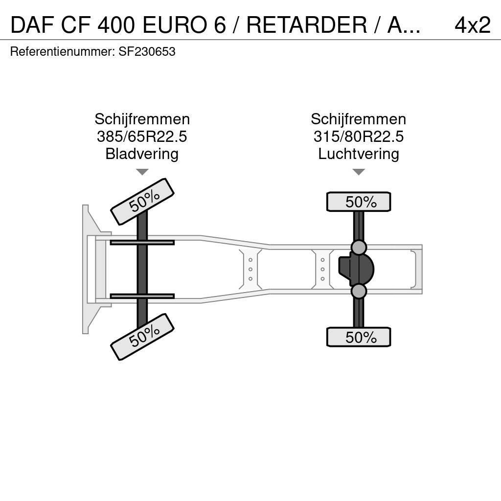 DAF CF 400 EURO 6 / RETARDER / AIRCO Sattelzugmaschinen