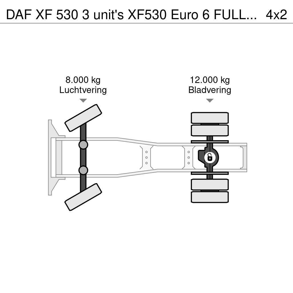 DAF XF 530 3 unit's XF530 Euro 6 FULL-SPOILER ZF-Intar Sattelzugmaschinen