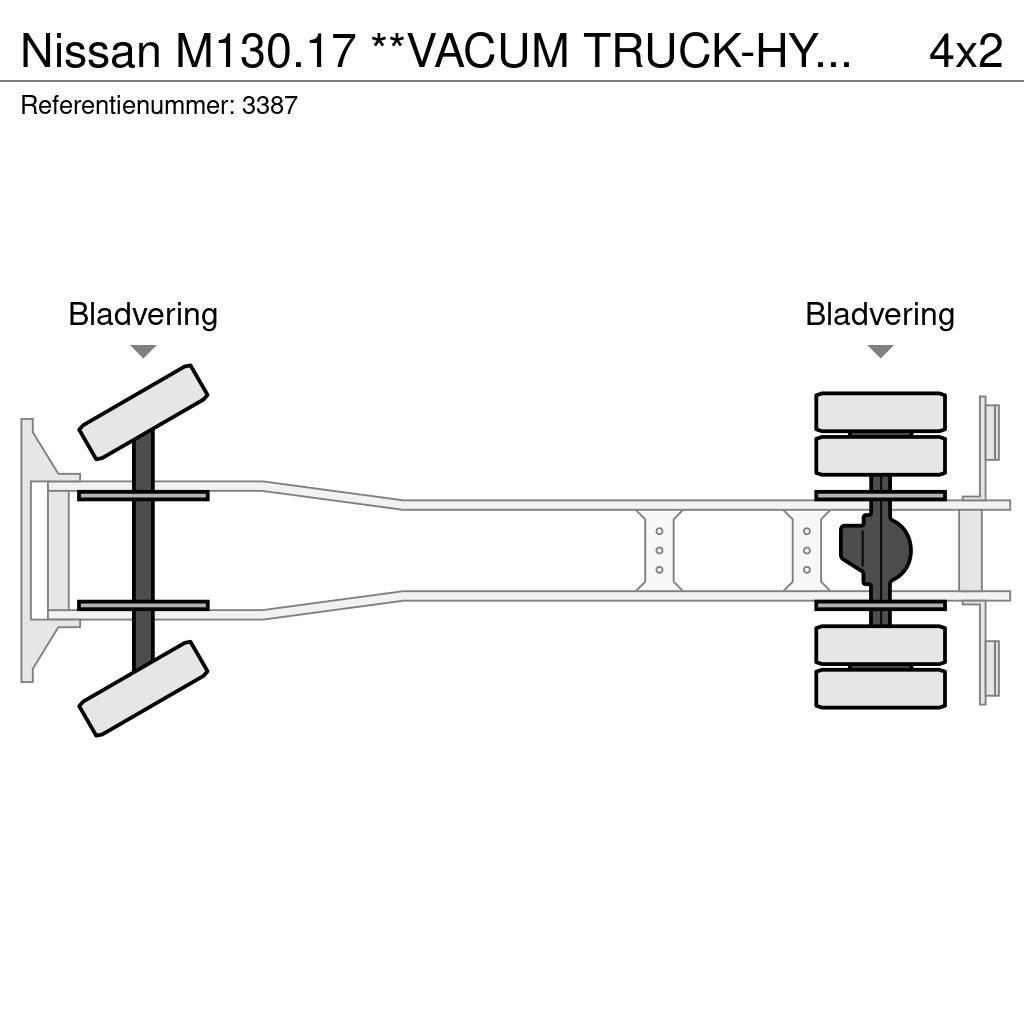 Nissan M130.17 **VACUM TRUCK-HYDROCUREUR-BELGIAN TRUCK** Saug- und Druckwagen