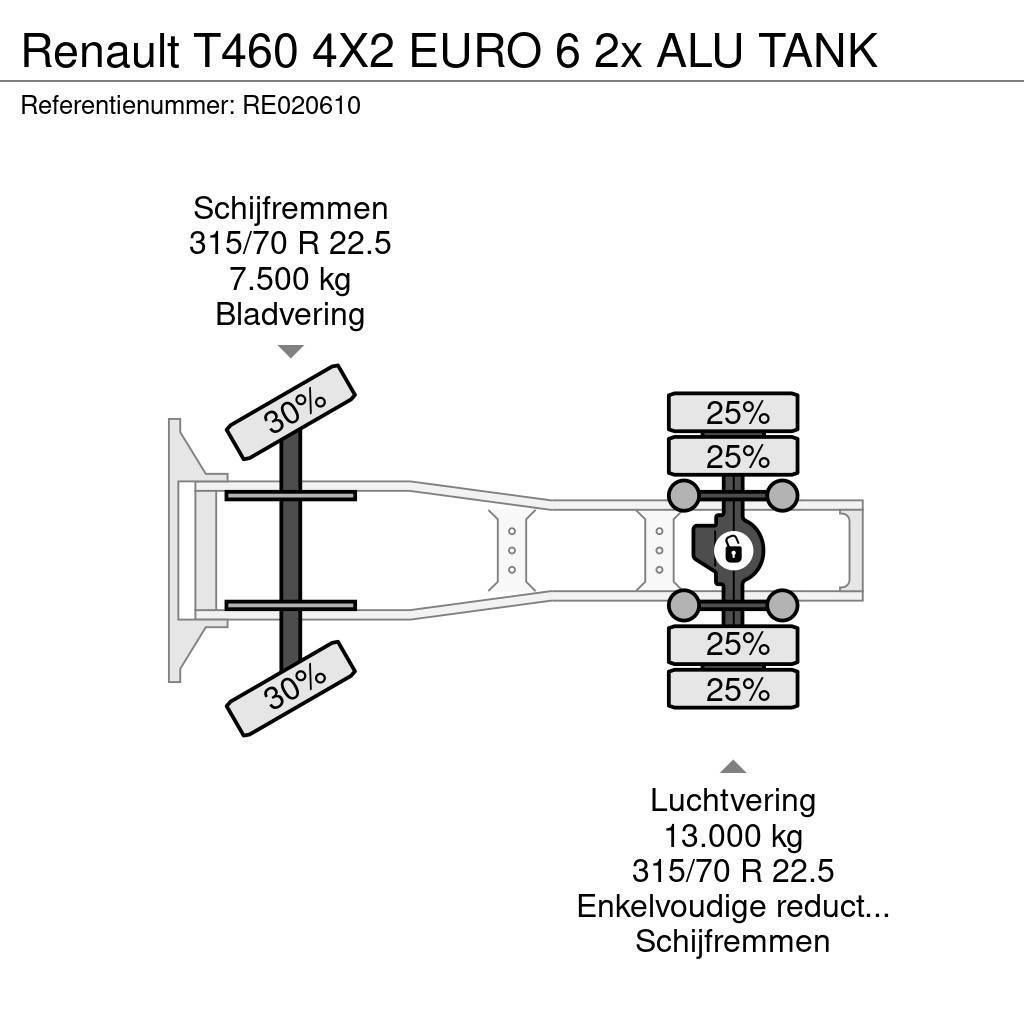 Renault T460 4X2 EURO 6 2x ALU TANK Sattelzugmaschinen