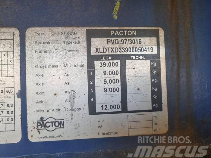 Pacton TXD 339 | Air suspension | BPW ECO P drum Pritschenauflieger
