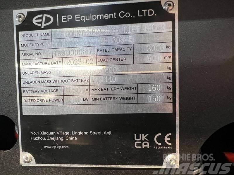 EP EFL303-B met een hefhoogte van 4,8 meter Elektrostapler