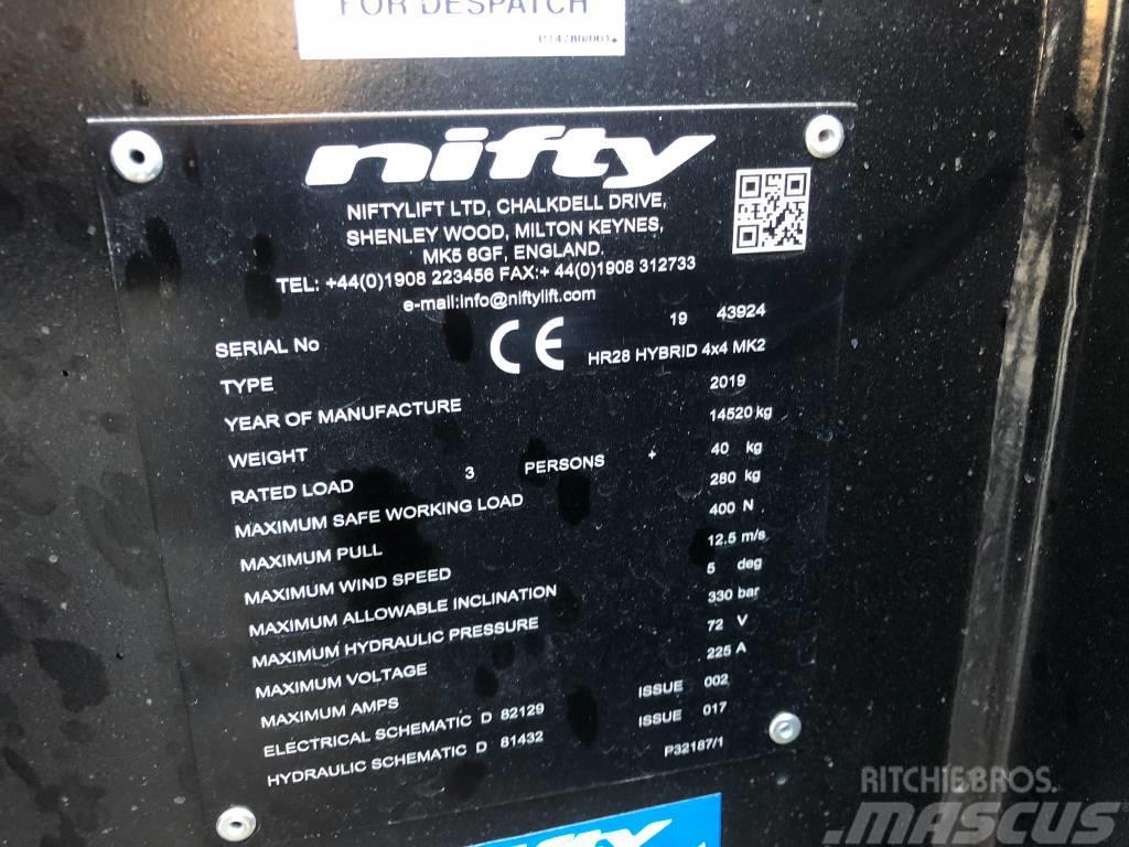 Niftylift HR28 Hybrid 4x4 MK2 Gelenkteleskoparbeitsbühnen
