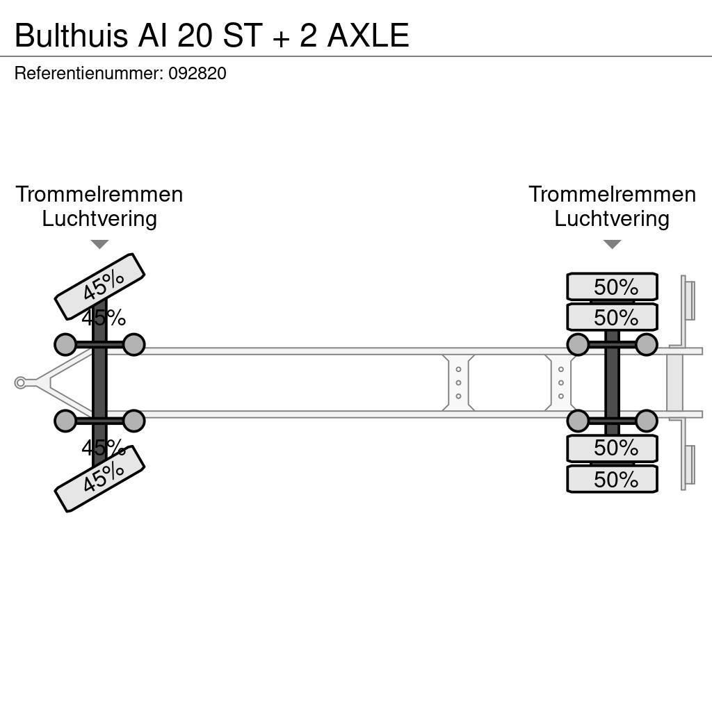 Bulthuis AI 20 ST + 2 AXLE Containeranhänger