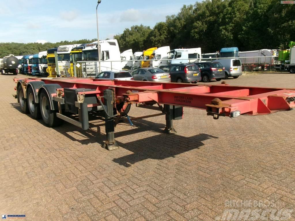Burg 3-axle container chassis 20,30 ft + ADR Containerauflieger