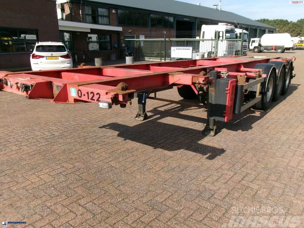 Burg 3-axle container chassis 20,30 ft + ADR Containerauflieger