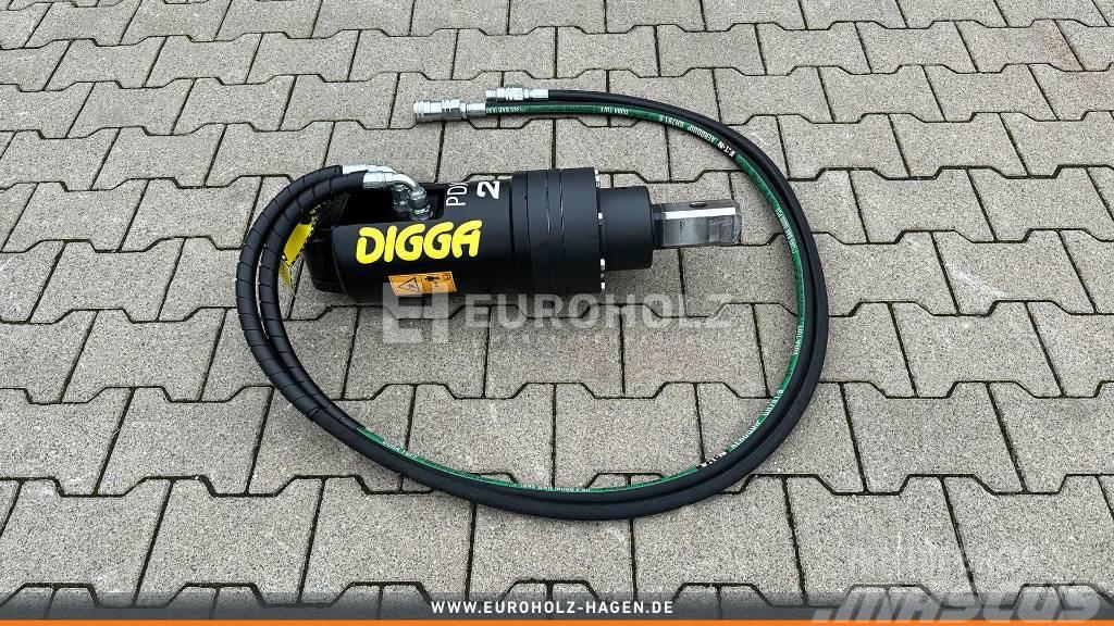 [Digga] Digga PDX2 Erdbohrer Motor mit Schläuchen Bohrer