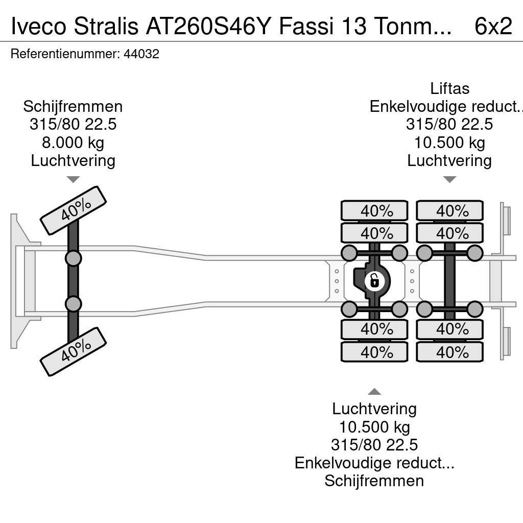 Iveco Stralis AT260S46Y Fassi 13 Tonmeter laadkraan Abrollkipper