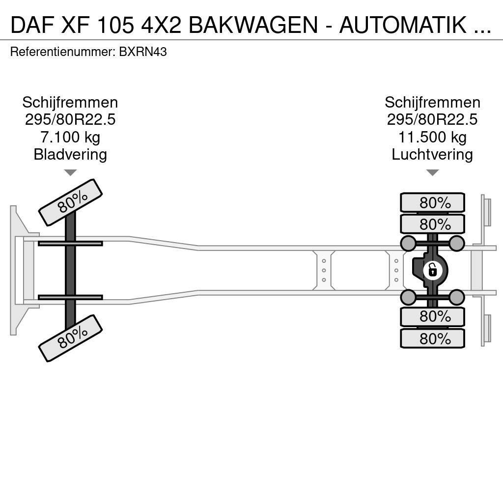 DAF XF 105 4X2 BAKWAGEN - AUTOMATIK - LESAUTO - LOW MI Kofferaufbau