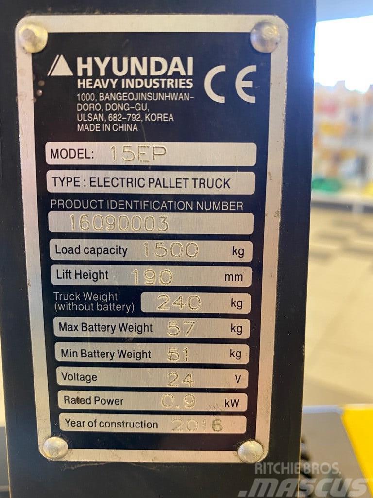 Hyundai 15EP Niedergabelstapler