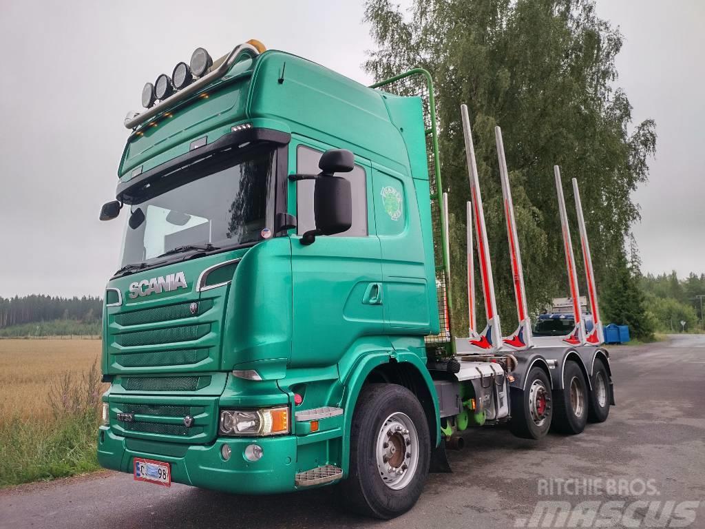 Scania R730 8x4 puuvarustus,euro 5 Holztransporter