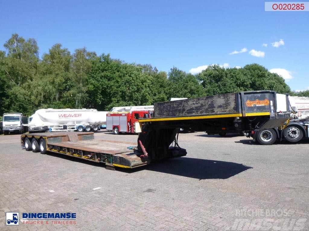 Nooteboom 3-axle lowbed trailer 33 t / extendable 8.5 m Tieflader-Auflieger
